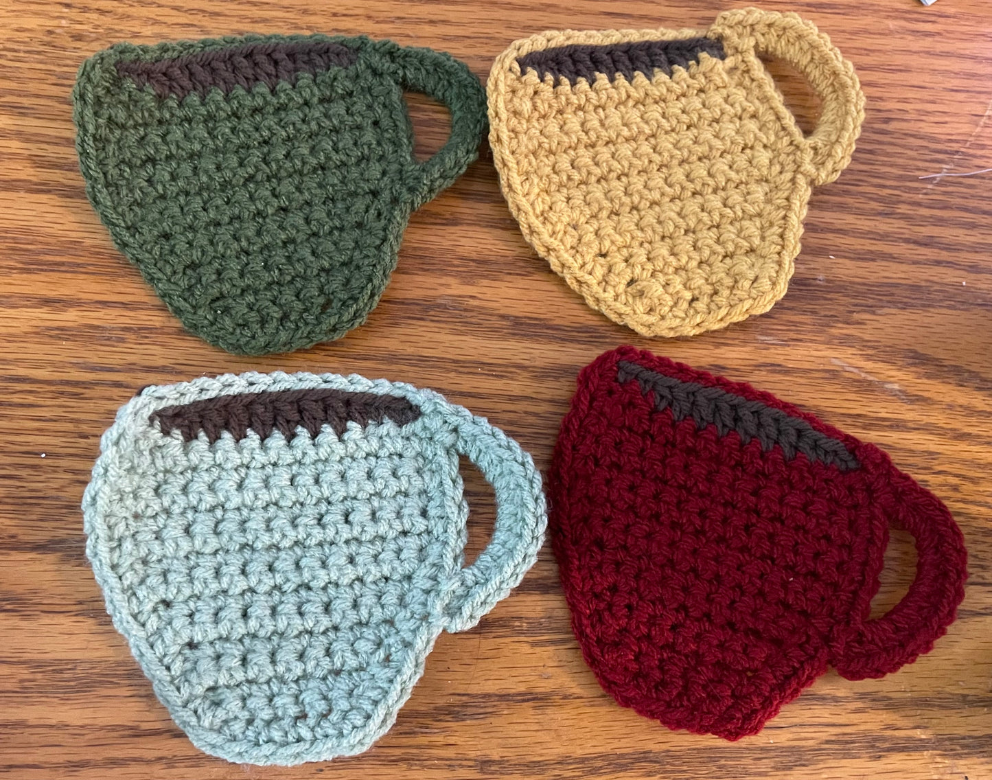 Crochet Coffee Mug Coaster Set