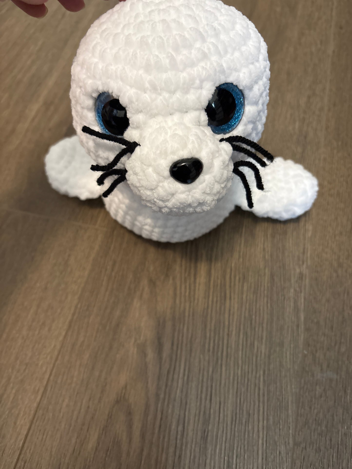Handmade Crochet Seal Plushie β Cute Ocean Animal Stuffed Toy, Soft Amigurumi Sea Creature Gift