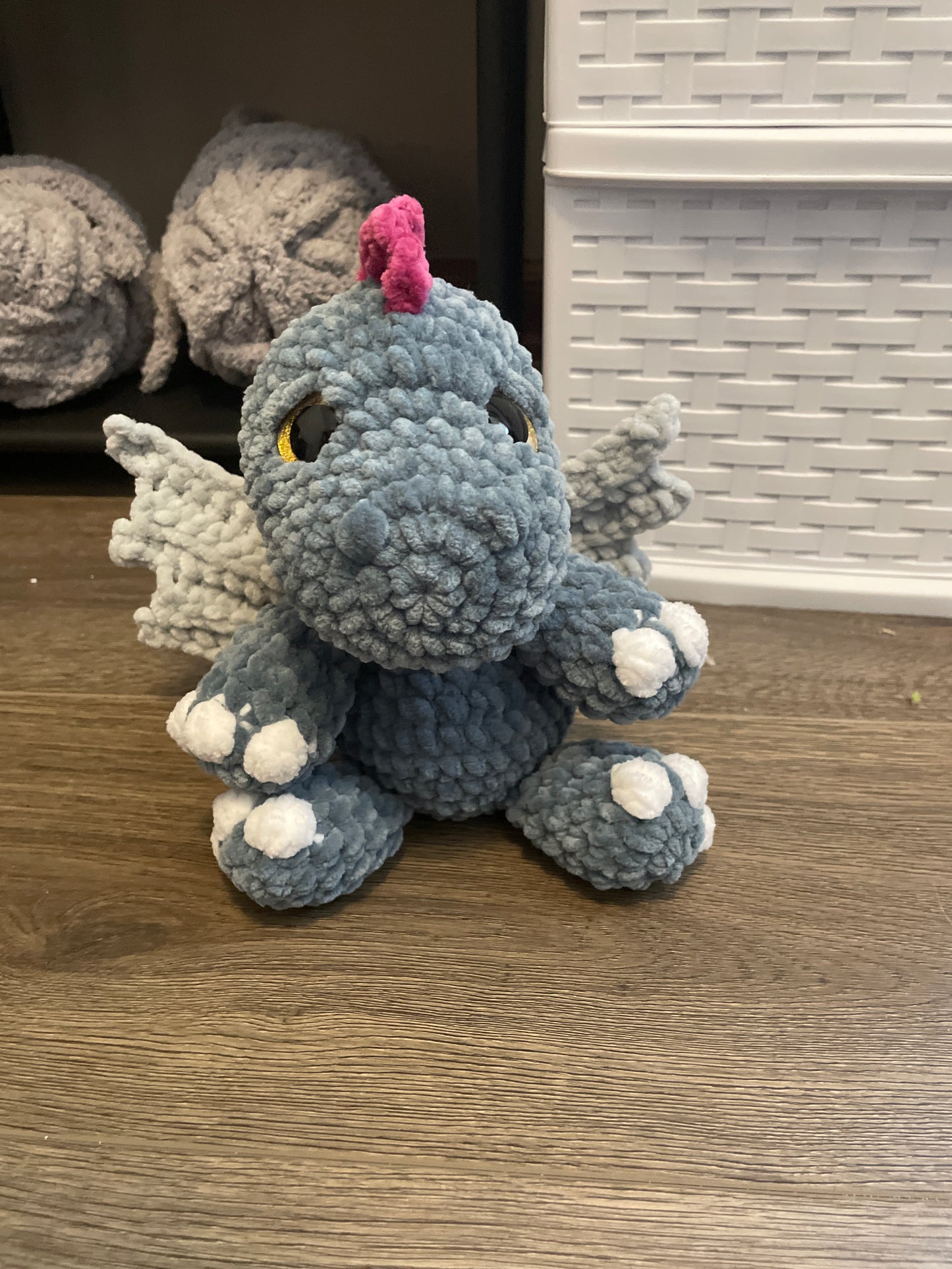 Chunky Crochet Dragon Plush Pattern | Beginner Friendly Amigurumi (PDF Pattern)