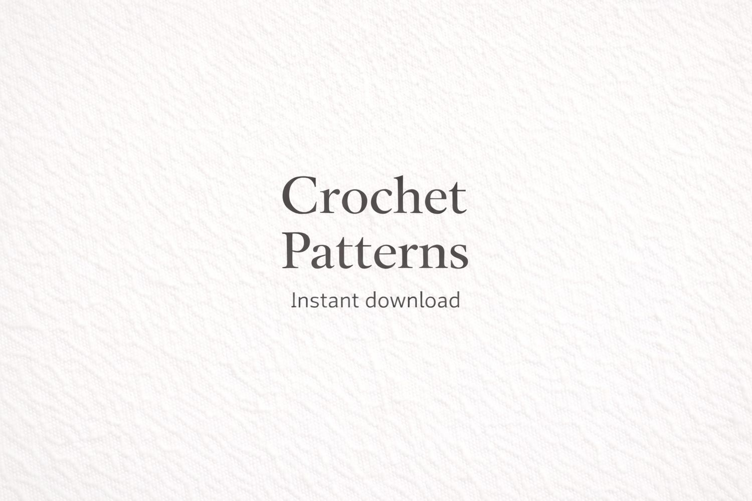 Crochet Patterns