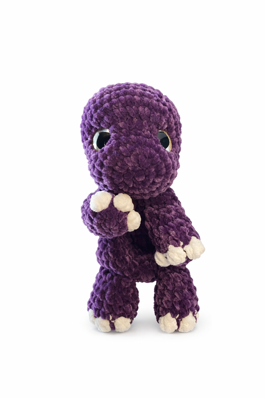 Dinosaur Snuggler Crochet Pattern | Plush Amigurumi Dino Toy | Digital PDF Pattern
