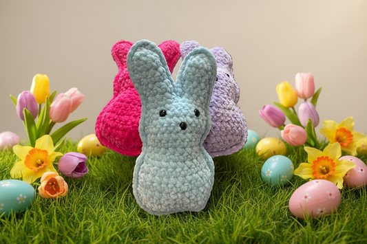 Handmade Crochet Bunny Plush | Easter Bunny Decor | Soft Amigurumi Rabbit | Spring Nursery Gift