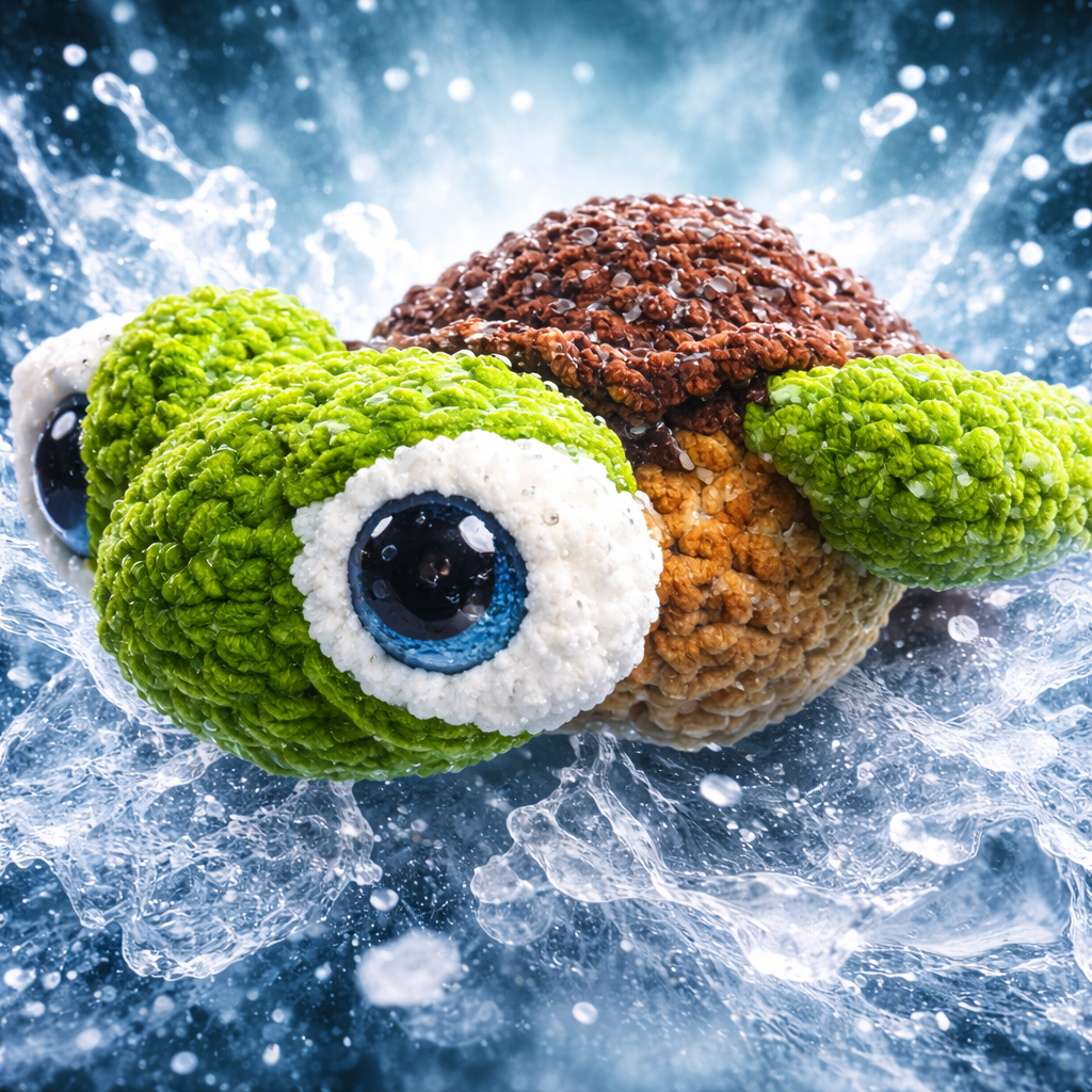 Handmade Crochet Sea Turtle Plushie – Cute Ocean Animal Stuffed Toy, Soft Amigurumi Sea Creature Gift