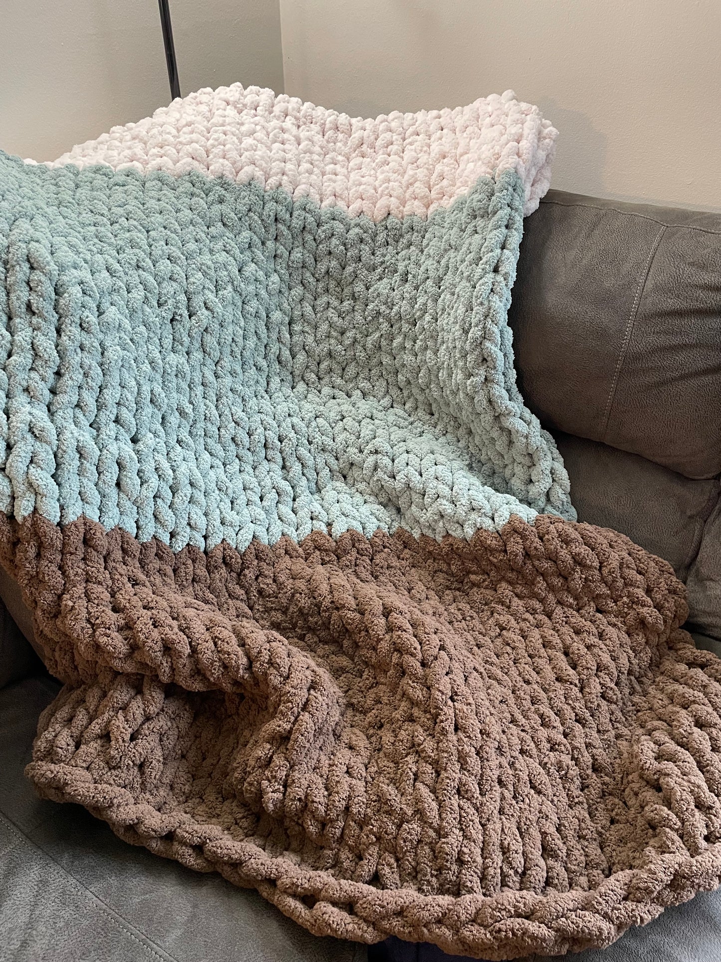 Hand Knit Chunky Blanket (Custom Orders Only)