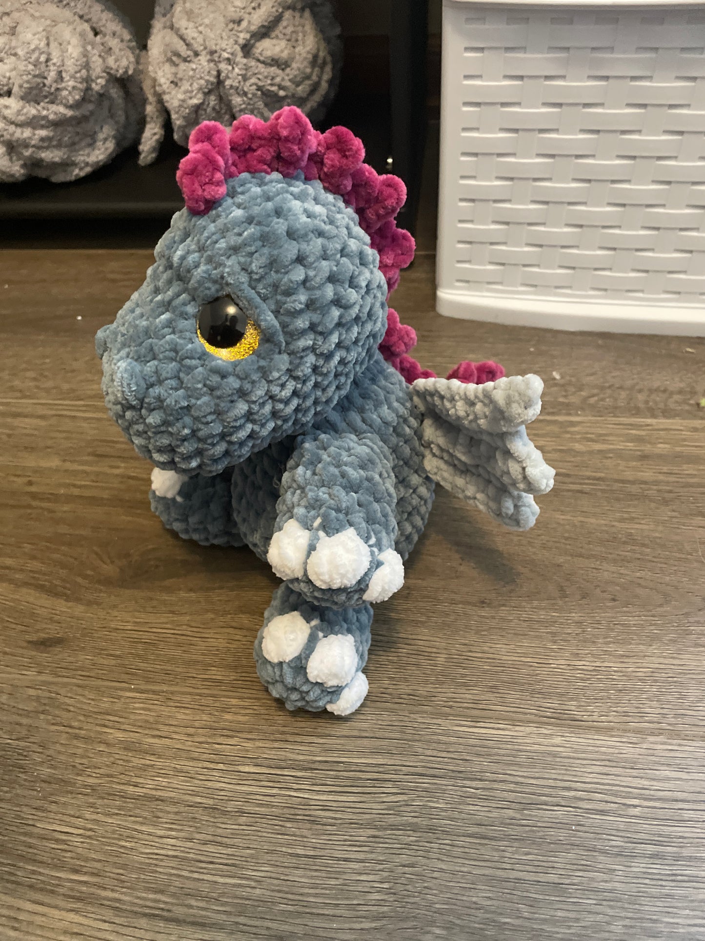 Chunky Crochet Dragon Plush Pattern | Beginner Friendly Amigurumi (PDF Pattern)