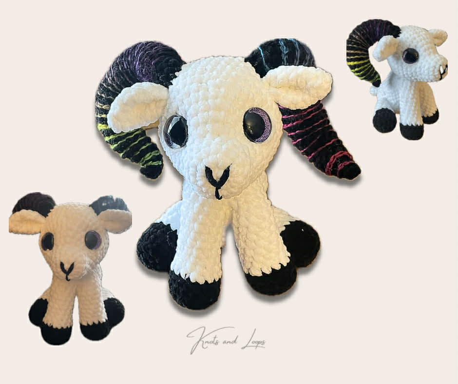 Rainbow Ram Plushie