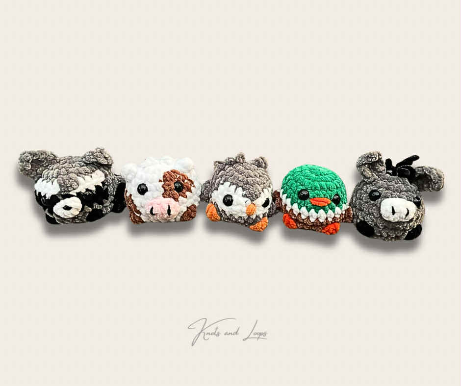 Mini Pocket Size Plushie- Donkey