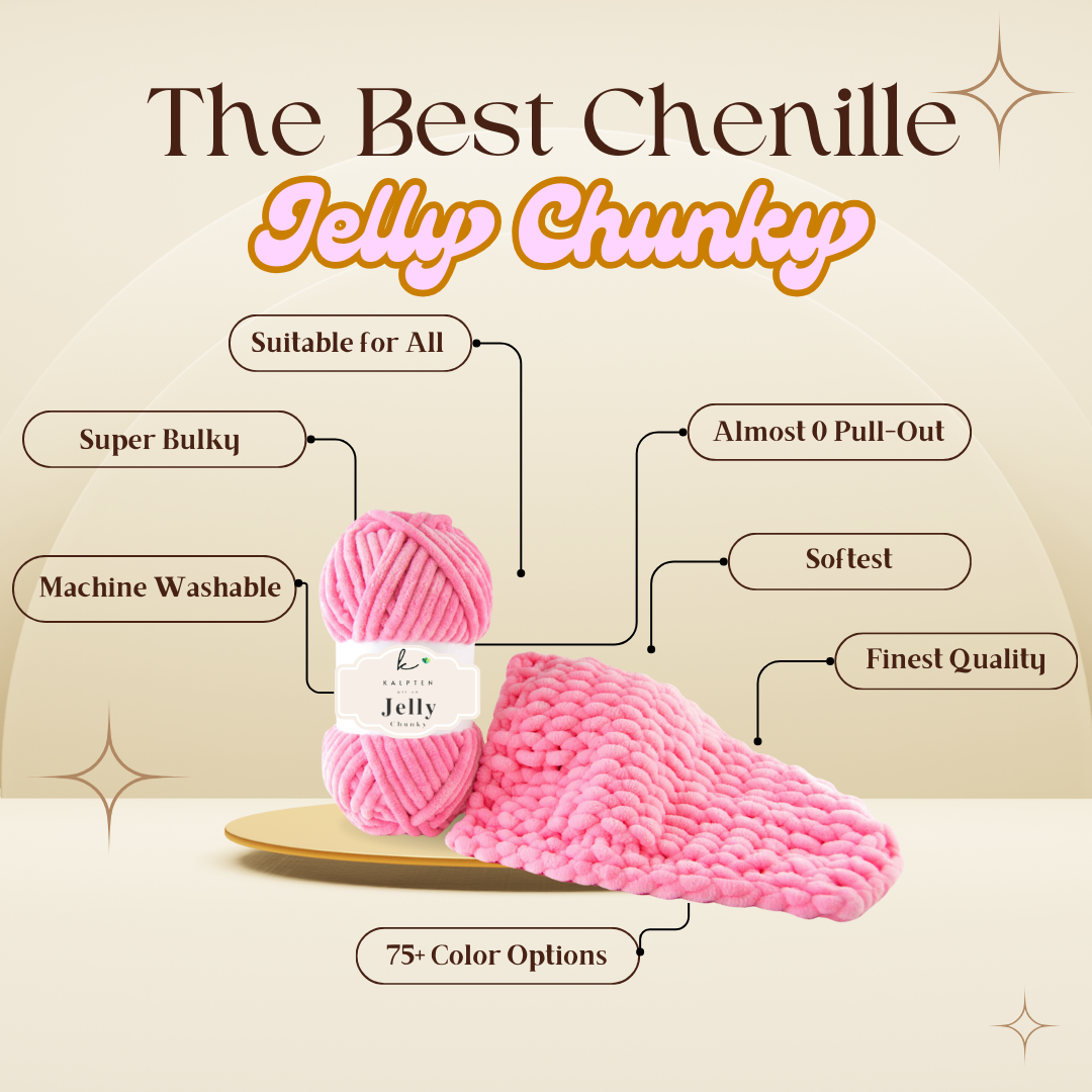 Chenille Super Bulky Yarns|Finest Quality